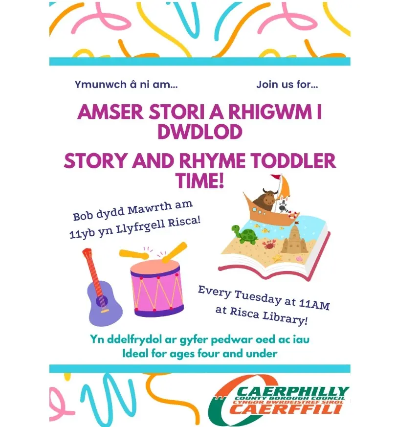 Amser Stori a Rhigwm i Dwdlod - Story and Rhyme Toddler Time